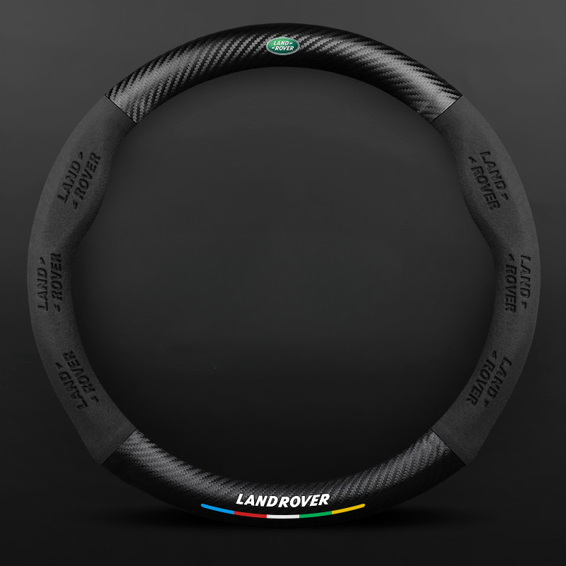 TrackVibe | Carbon Suede Steering Wheel Cover – Anti-Slip & Wear-Resistant