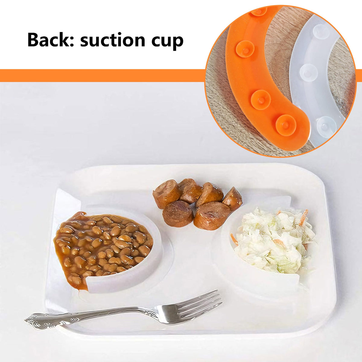 Plate Divider 2 PACK- Food Separator - Food Safe Silicone