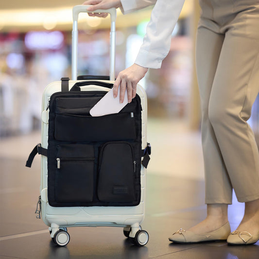 Luggage Handle Hanging Bag for Suitcases– Travel & Business Luggage Organizer