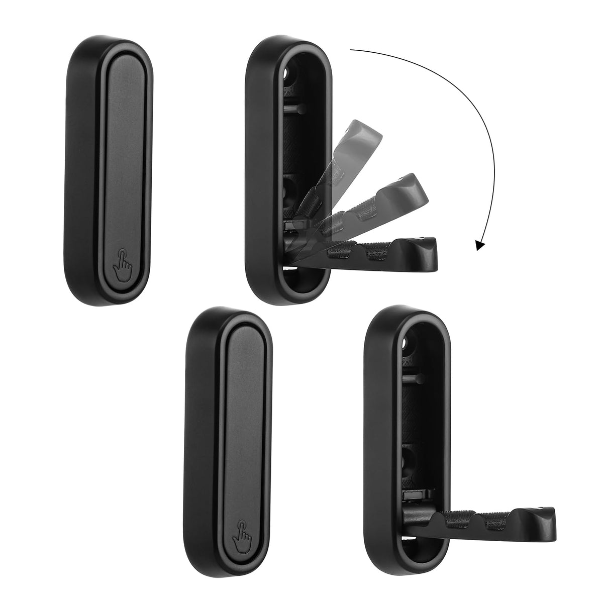 Folding Wall Hooks – Heavy-Duty 90° Foldable Coat & Towel Hooks, Wall-Mounted Organizer