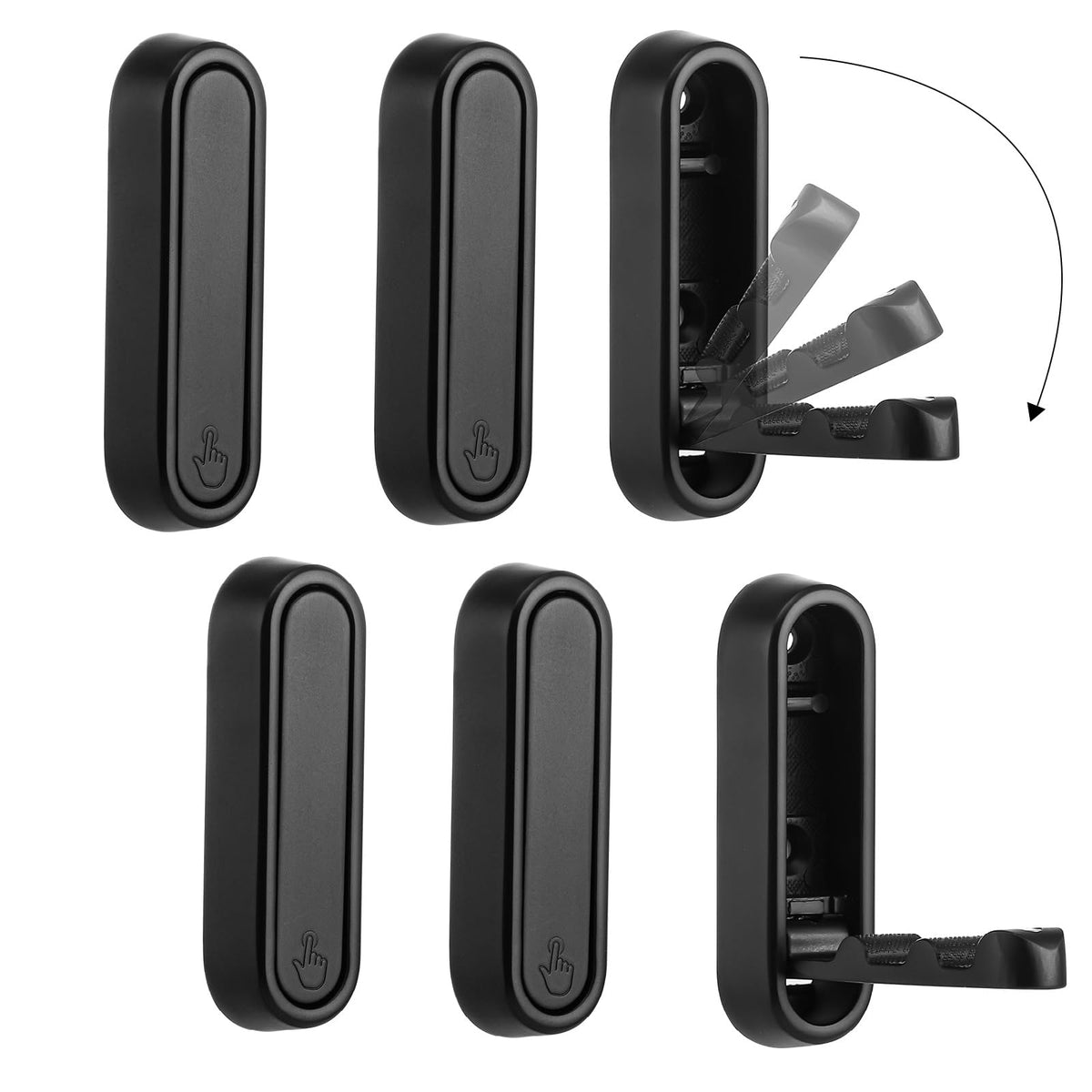Folding Wall Hooks – Heavy-Duty 90° Foldable Coat & Towel Hooks, Wall-Mounted Organizer