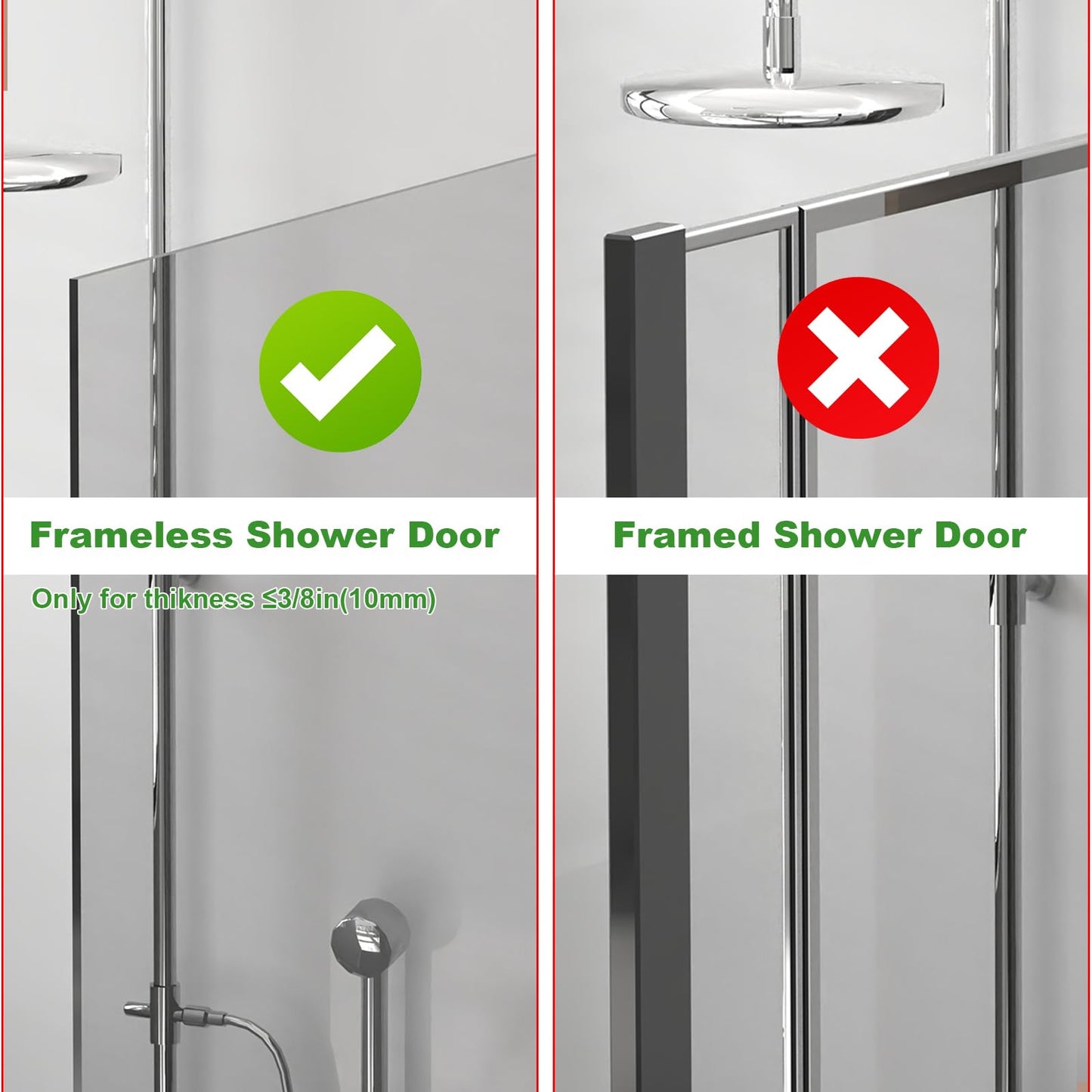 Over-the-Glass Shower Door Towel Hook – 7.5-Inch Extended Stainless Steel Bathroom Hanger