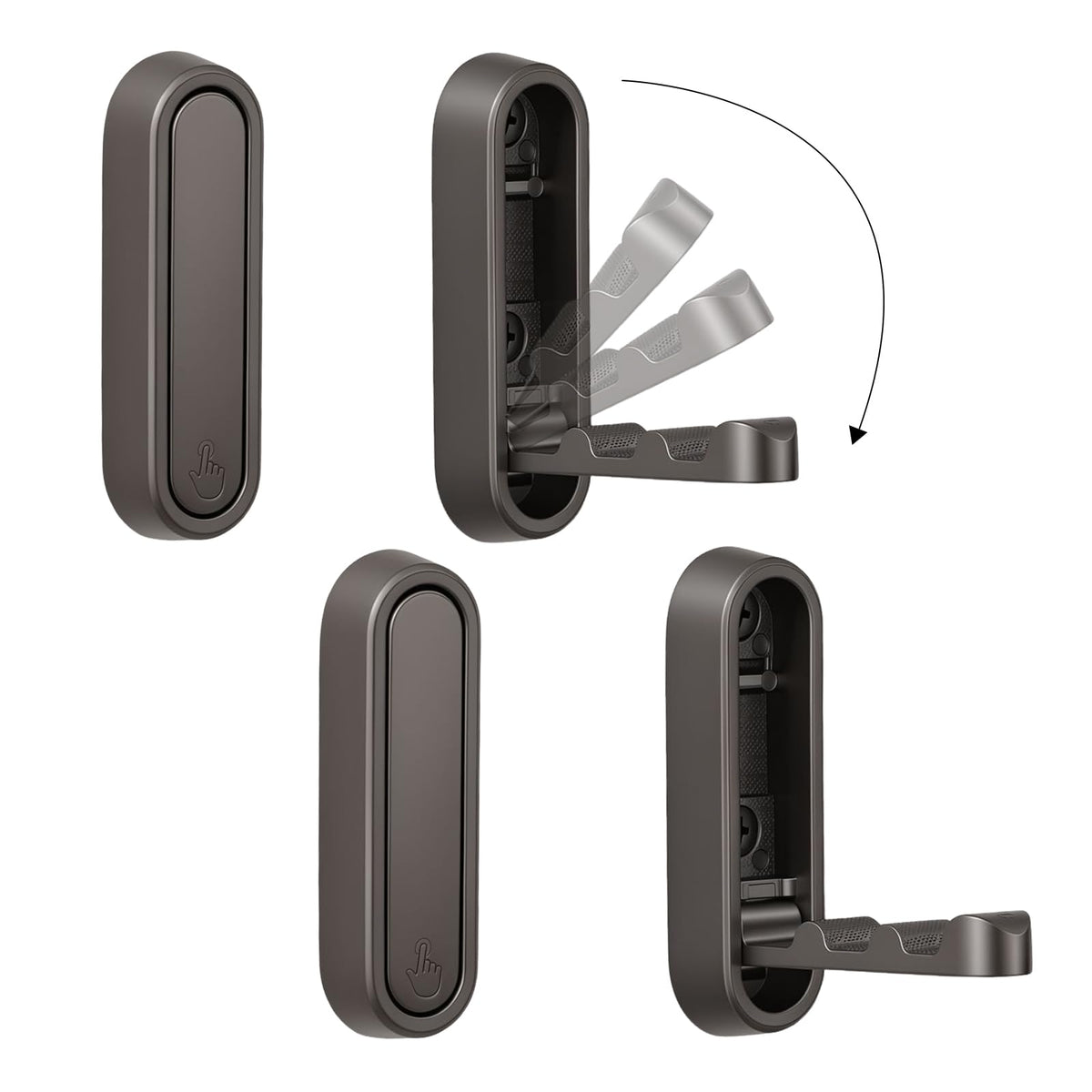 Folding Wall Hooks – Heavy-Duty 90° Foldable Coat & Towel Hooks, Wall-Mounted Organizer