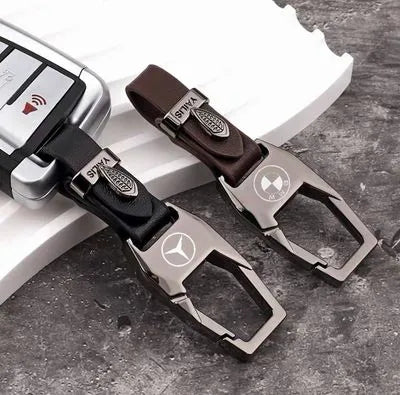 Premium Car Keychain Pendant – Zinc Alloy & Leather Key Ring