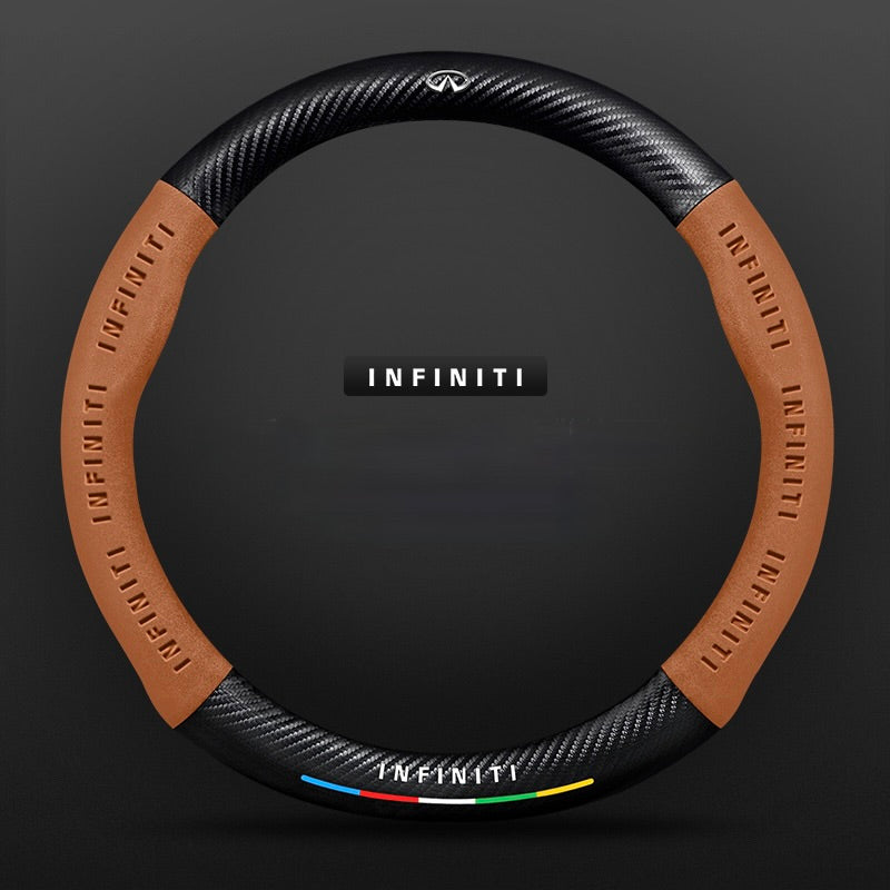 TrackVibe | Carbon Suede Steering Wheel Cover – Anti-Slip & Wear-Resistant