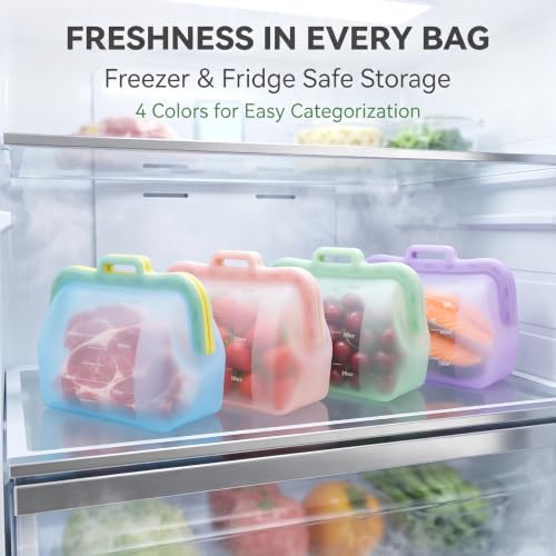 Reusable Silicone Food Storage Bag – Stand-Up Design & BPA-Free