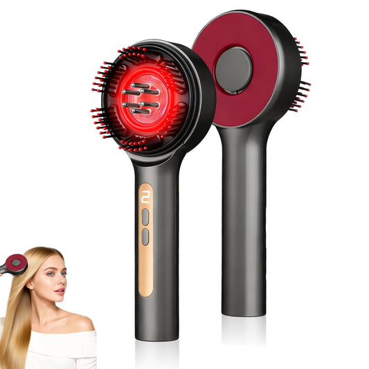 3-in-1 Scalp Massager for Hair Growth – Red Light Therapy & Oil Applicator