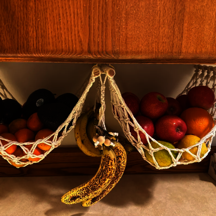 Handmade Macrame Hanging Fruit Basket