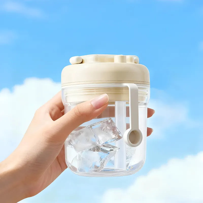 3-in-1 Ice Cube Bottle – Make, Release & Drink