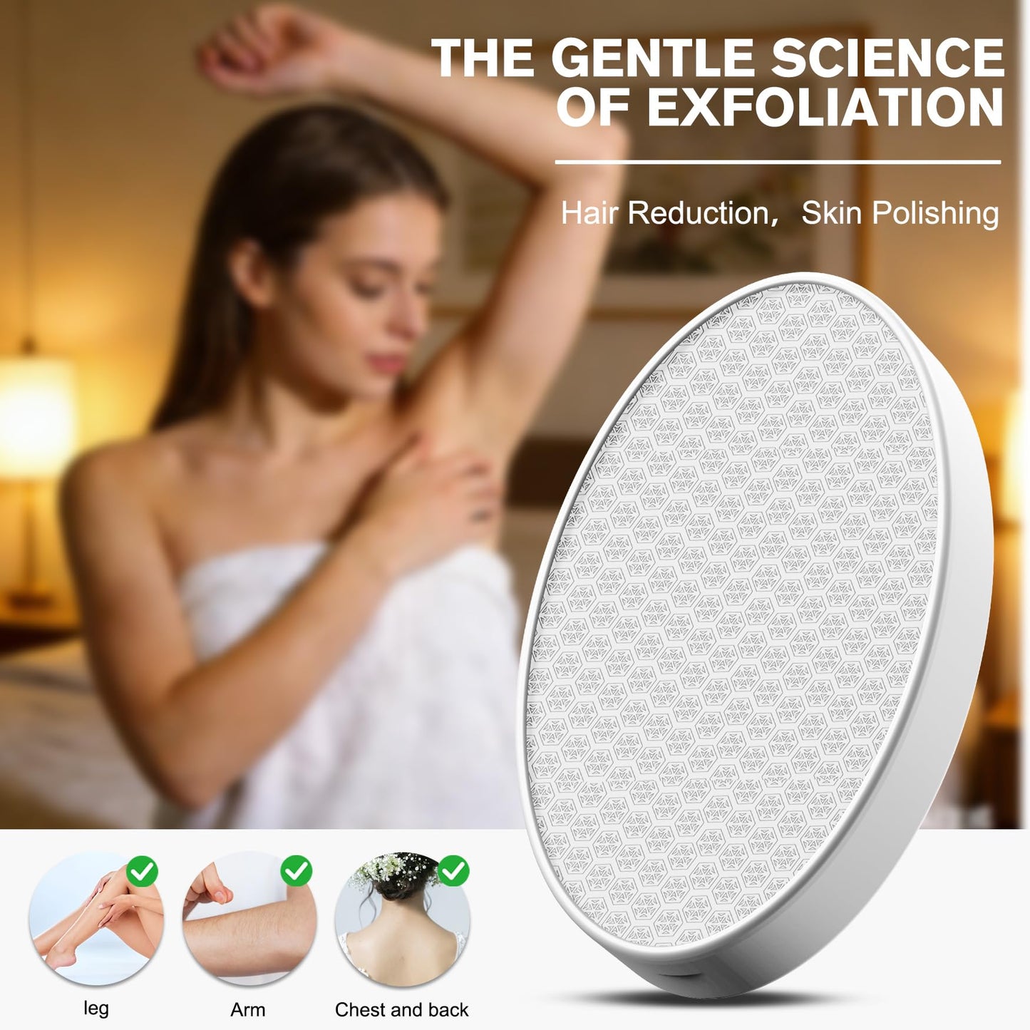 Painless Nano Crystal Hair Remover – Reusable Exfoliating Hair Removal Tool