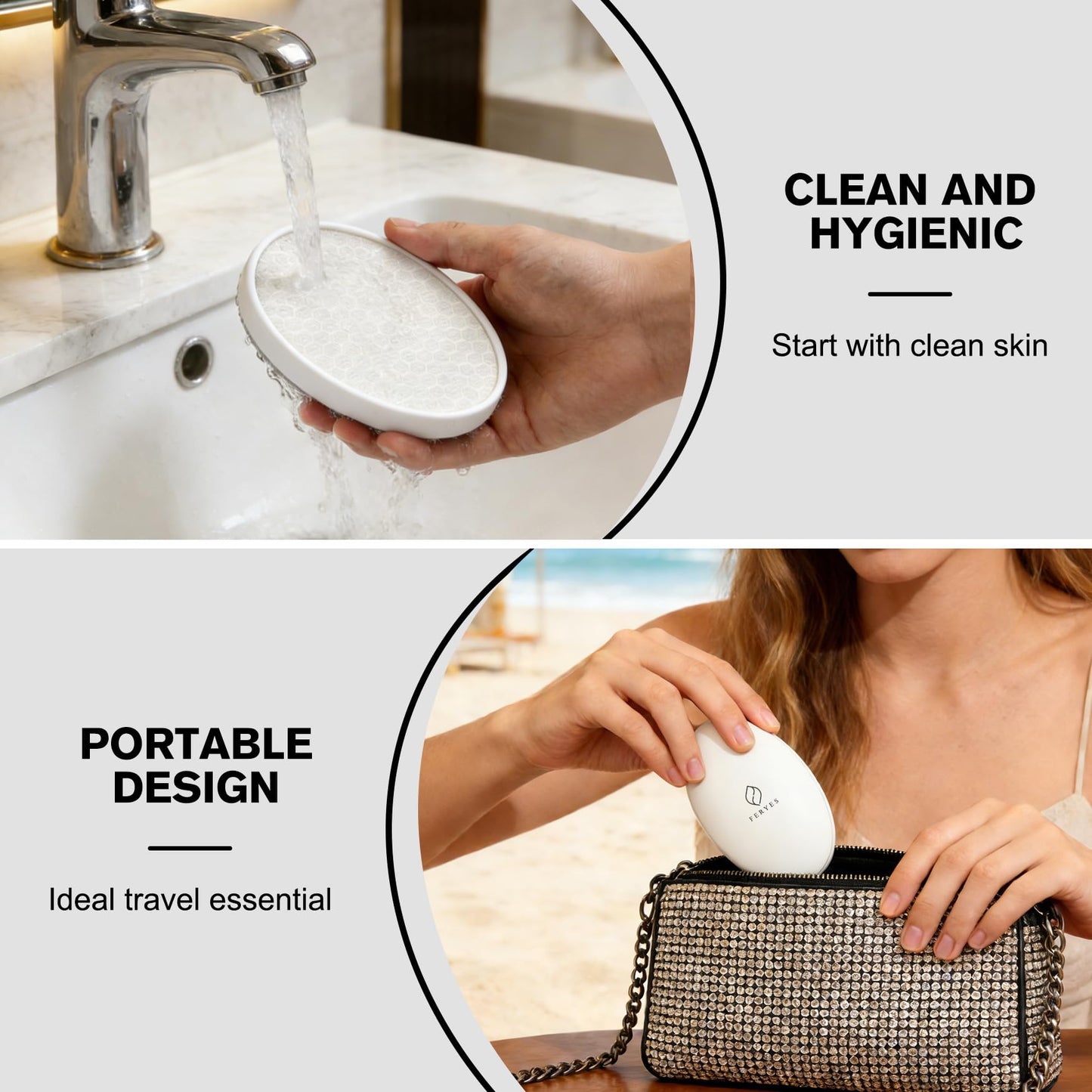 Painless Nano Crystal Hair Remover – Reusable Exfoliating Hair Removal Tool