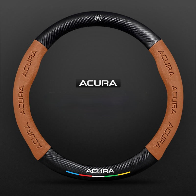 TrackVibe | Carbon Suede Steering Wheel Cover – Anti-Slip & Wear-Resistant