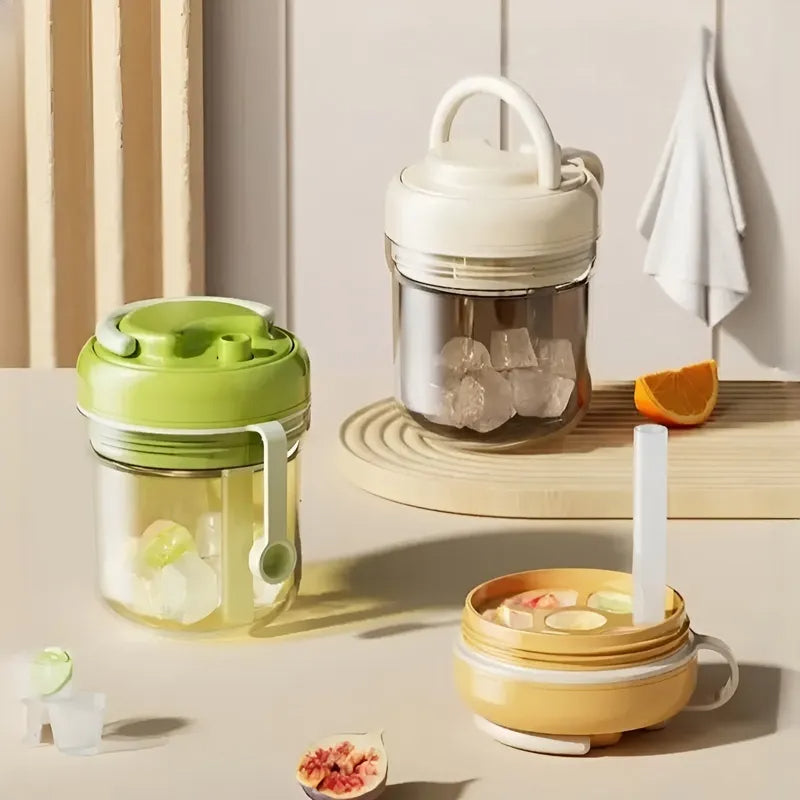 3-in-1 Ice Cube Bottle – Make, Release & Drink