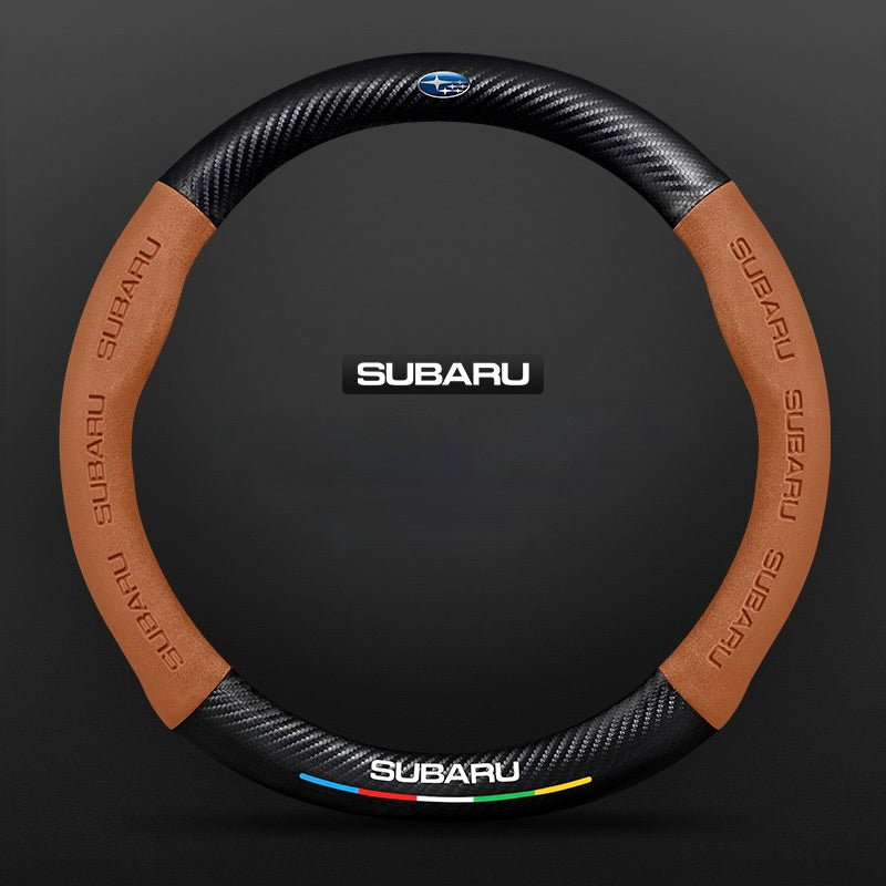 TrackVibe | Carbon Suede Steering Wheel Cover – Anti-Slip & Wear-Resistant