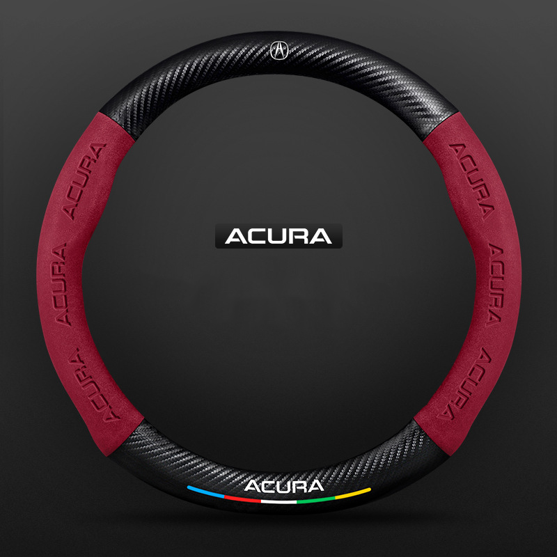 TrackVibe | Carbon Suede Steering Wheel Cover – Anti-Slip & Wear-Resistant