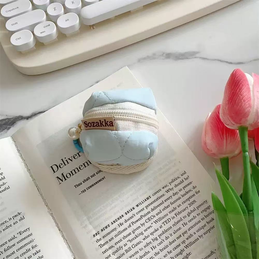 Mini Fluffy Bunny Pouch – Soft Plush Bag for AirPods, Jewelry, Coins & More