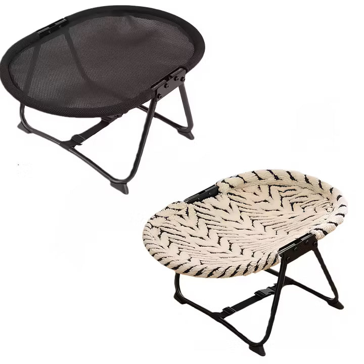 Elevated Cooling Pet Bed – Portable Breathable Dog & Cat Cot with Non-Slip Feet