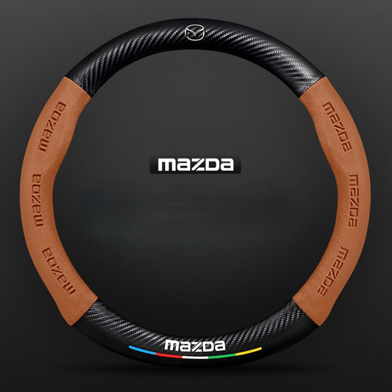 TrackVibe | Carbon Suede Steering Wheel Cover – Anti-Slip & Wear-Resistant