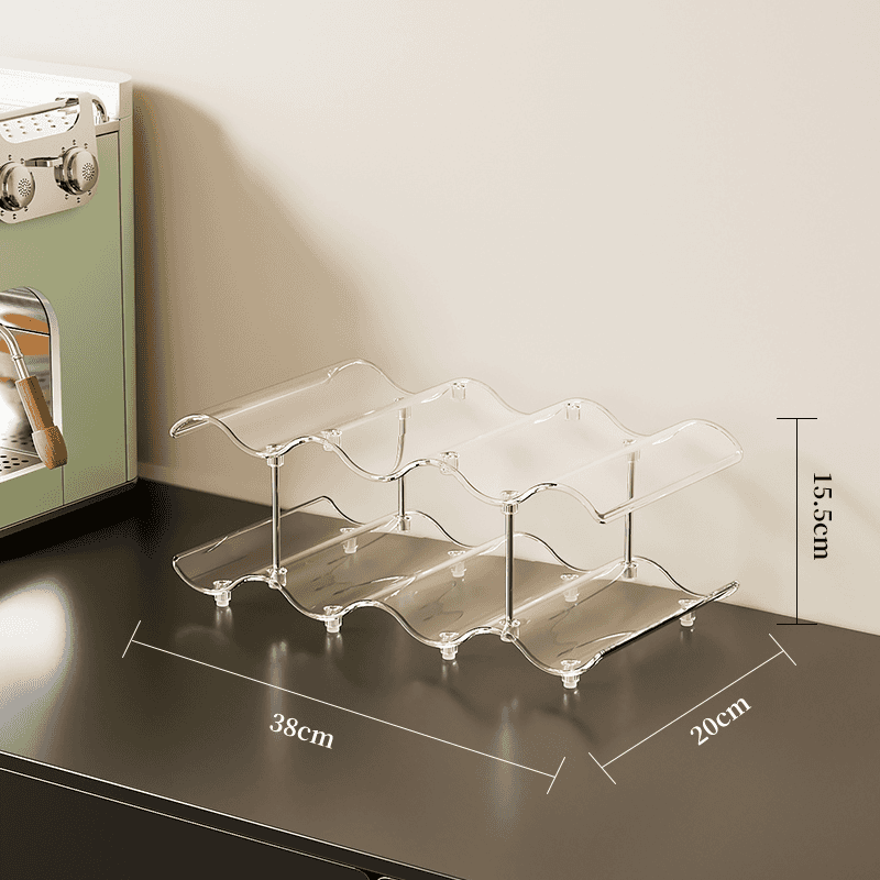 Colorful Multi-Layer Large Capacity Wave Cup Rack